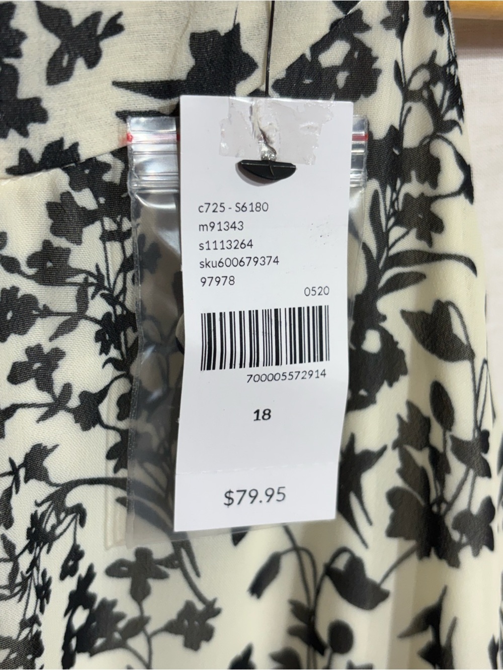 Lane Bryant Floral Halter Handkerchief Dress 18 - Picture 7 of 14